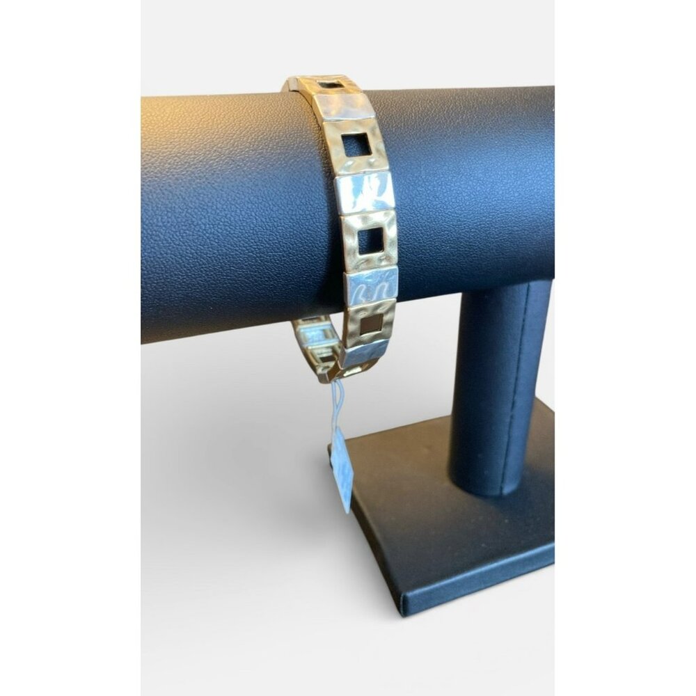 Mixed Metal Geometric Square Bracelet Lia Sophia -167
